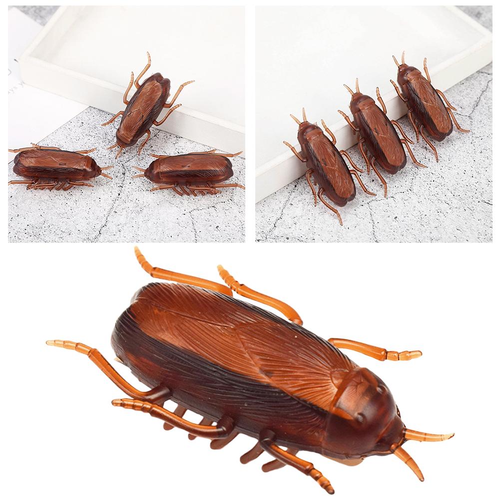 1Pcs Realistic Cockroach Toys Funny Simulation Fake Roach Prank Toys Trick Joke Toy Novelty Gadgets Scary Spoof Toy
