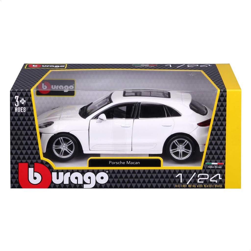 Bburago Porsche Macan White Diecast Model Finished Product WT 1/24 / Car, 18-21077