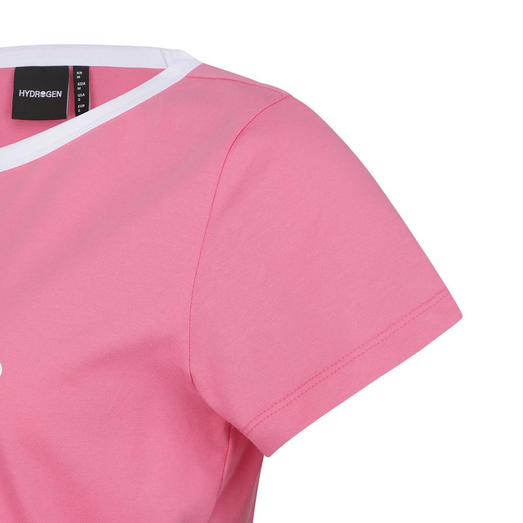 HYDROGEN Women'S Grocery Crop Short Sleeve Tee