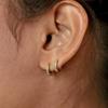 ZAKOL Simple Colorful Zircon Small Hoop Earrings for Women Girls Fashion Huggie Ear Buckle Women's Zircon Pendientes Mujer