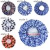 Waterproof Double Layer Bath Cap Anti-Fouling Shampoo Cap Print Hat Shower Cap  Swimming
