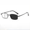 Multifocal Photochromic Anti-Blue Light Presbyopia Glasses Minimalist Business-Style High-Definition Reading Eyewear Unisex