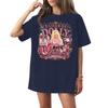 Women's Short Sleeve Casual Tee - Letter Print Fashion Top for Everyday Wear and Summer Outfits