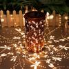 Butterfly Solar Lanterns Outdoor Waterproof Hanging Lights, Metal Decorative LED Solar Light for Yard Patio Porch Balcony Decor