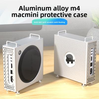 Suitable for Apple Mac Mini Computer Host Protective Case Aluminum Alloy Heat Dissipation and Anti-drop M4 Protective Case Chassis