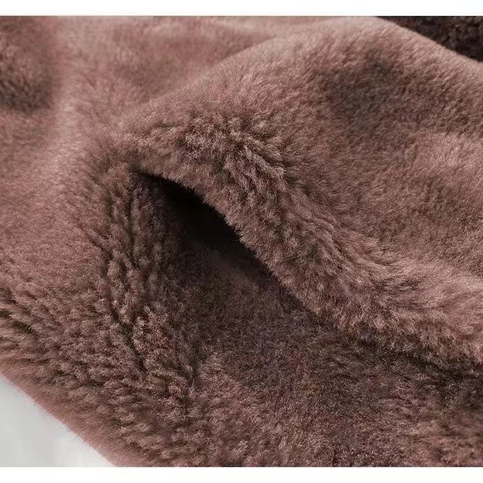 Women's Coral Fleece Plus Size Jacket Autumn Winter Double-Sided Fleece Warm Cardigan Hoodie Zipper Stand Collar Plush Jacket