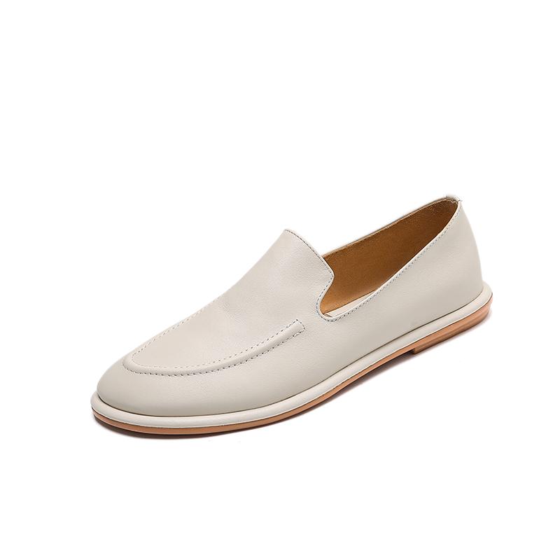 Fashion Shoes Woman Retro Suede Genuine Leather Shoes Mules Ladies Comfort Flats Female New Casual Comfort Loafers Flats Shoes Pumps