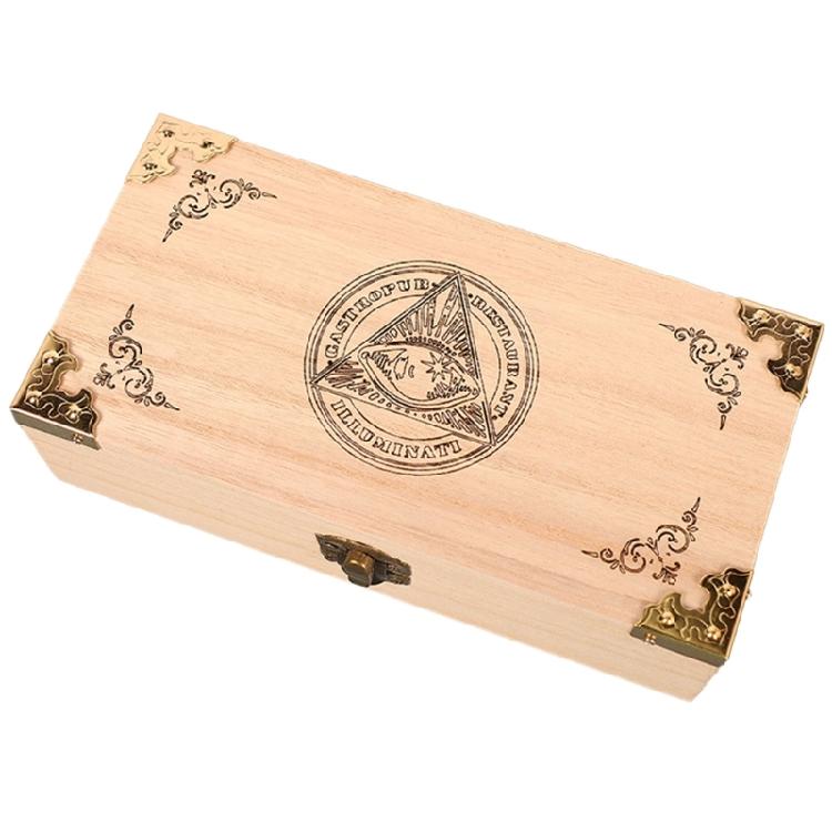 Wood Box Playing Cards Case Packing Poker Bridge Wood Box Poker Card Container