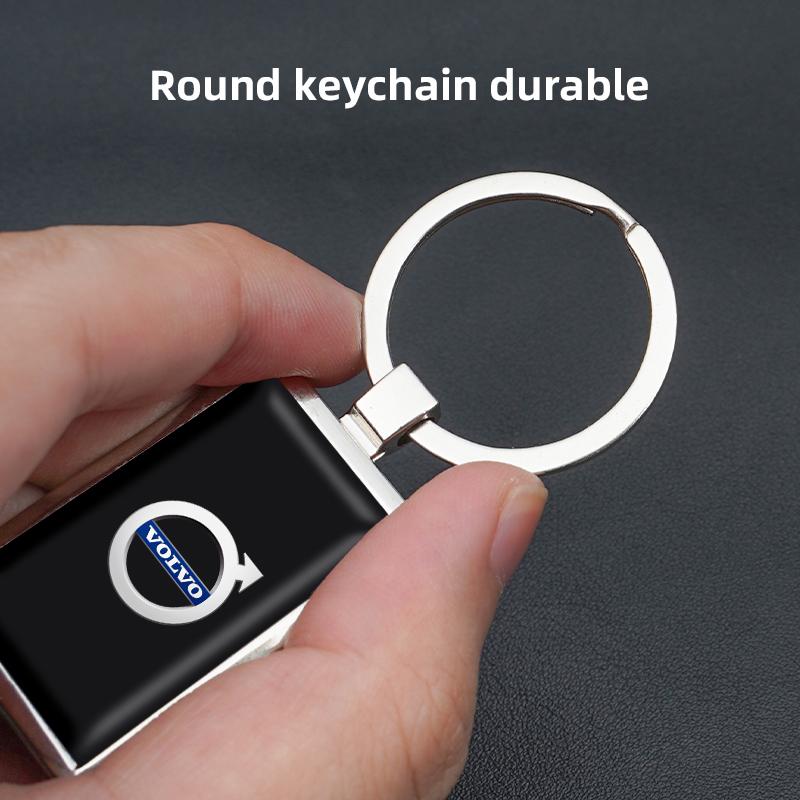 Juchq4 For Volvo Metal/ABS Car Logo Key Chain Keyring Auto Interior Accessorie For Volvo Rdesign V60 V40 XC60 XC90 S60 C30 V50 V70 XC40