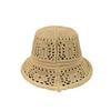 Chapeau de paille pour femme Respirant Évidé Été Vacances au bord de la mer Protection solaire et Ombrage Chapeau Chapeau de pêcheur tricoté