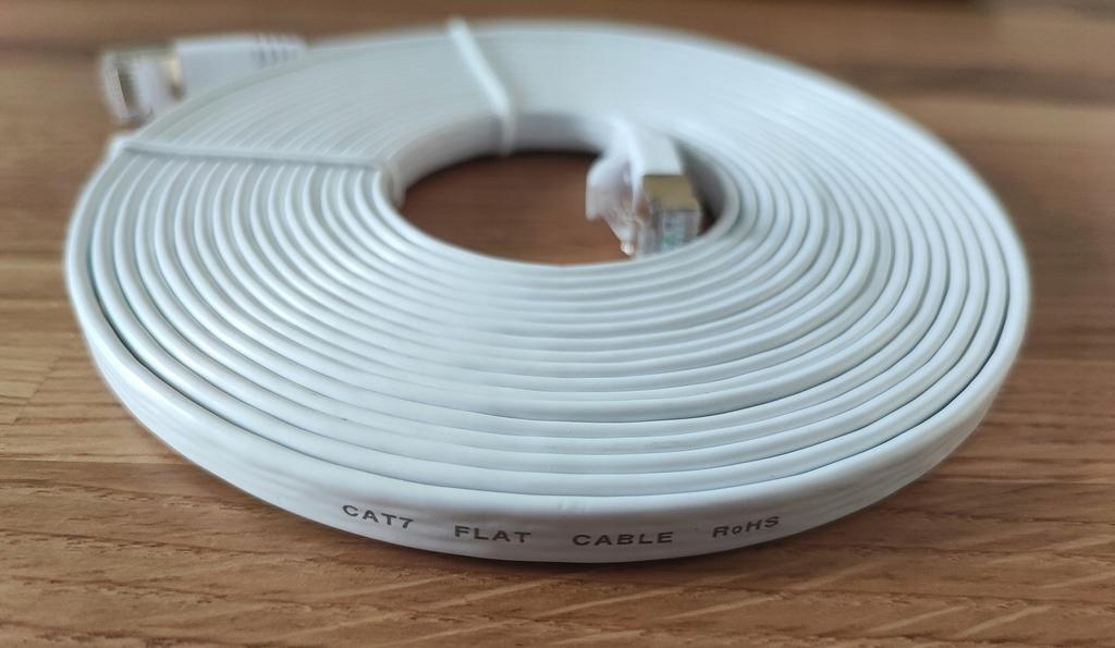LAN ETHERNET FLAT NETWORK CABLE SFTP CAT7 10m