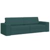 Dark Green Sofa Bed 245 X 78 X 77 Cm Fabric