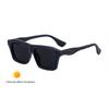 New European and American fashion box color-changing sunglasses men's retro personalized outdoor driving sunglasses men