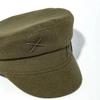 Autumn Winter  Big Size Designer Letter Militray Hats Women Fashion Woolen Flat Top Cap Outdoor Gorras Visor Sun Hat Navy Hats