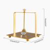 Desktop Tissue Holder Wrought Iron Crystal Ball Tissue Box Ornaments Restaurant Square Base Tissue Organizer for Room