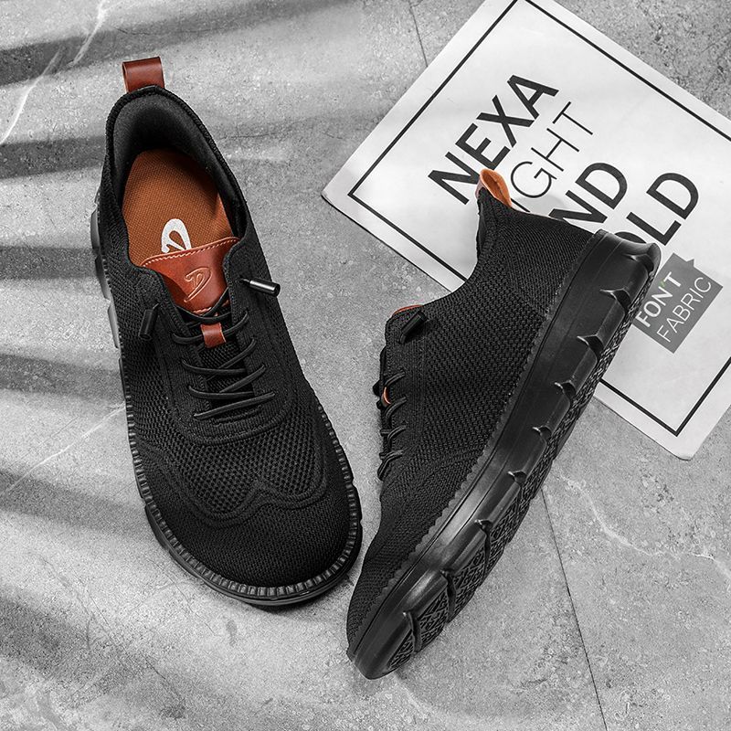 

New large-sized wide-toe casual shoes with breathable and lightweight design. Athletic shoes featuring a e-piece sole, block-s 40 чёрный