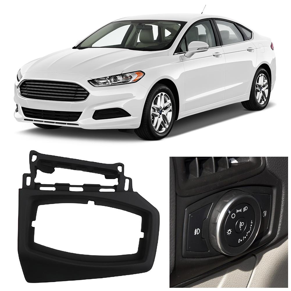 Car Headlight Switch Trim Frame Panel Interior Accessories Low&High Level Configuration for Ford Focus 2015-2018