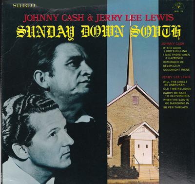 LP Record JOHNNY CASH & JERRY LEE LEWIS - Sunday Down South SUN119 Sun 1970 Japan Country Used