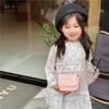 Chic Korean Style Girls Crossbody Bag Fashionable Quilted Chain Shoulder Bag For Toddlers