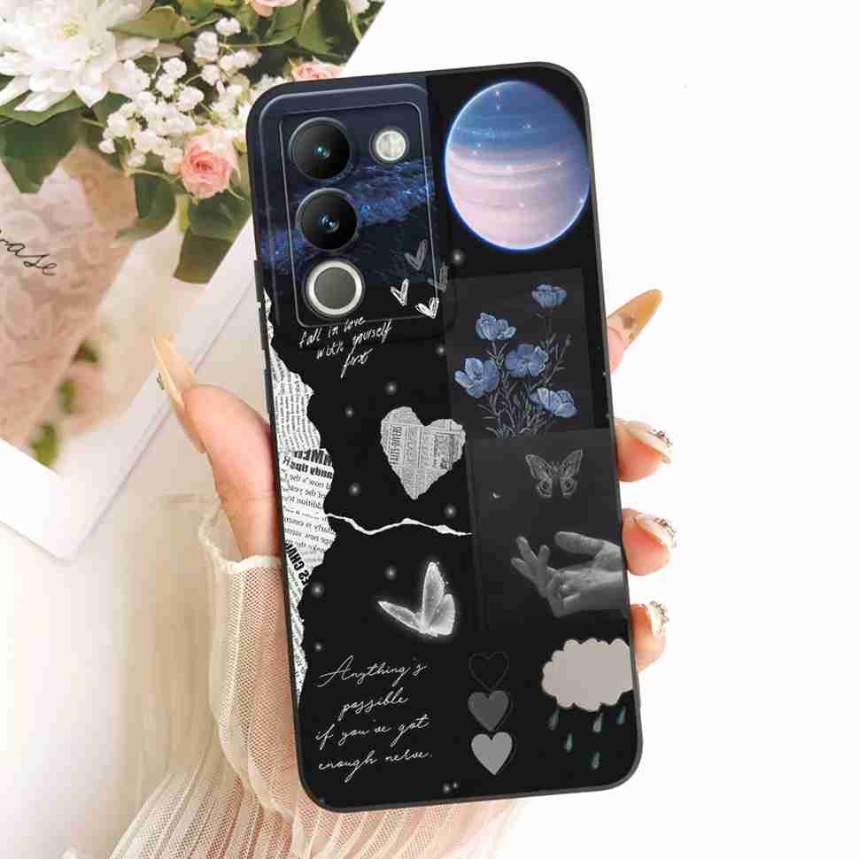 Für vivo Y200 5G Hülle Beliebtes Süßes Design Silikon Rückseite Für Vivo y200 Y 200 5G Handy Schutzhüllen Stoßfänger