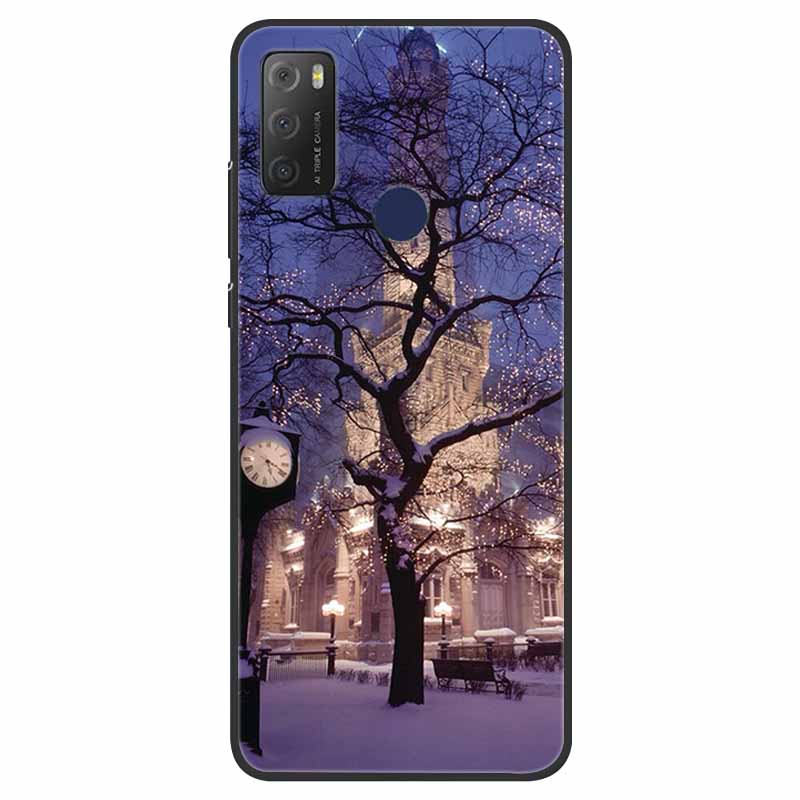 For TCL 20Y Case Marble Soft Silicone Back Wolf Shell for TCL 20E 6125F 6.52 Inch Fundas Phone Cover For TCL20Y 6156D 20 E Coque