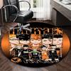 1pc Haikyuu Anime Design Round Carpet - Office Chair Mat, Anti-Slip Rug for Home Decor, Seasonal Gift, Suitable for Office, Living Room