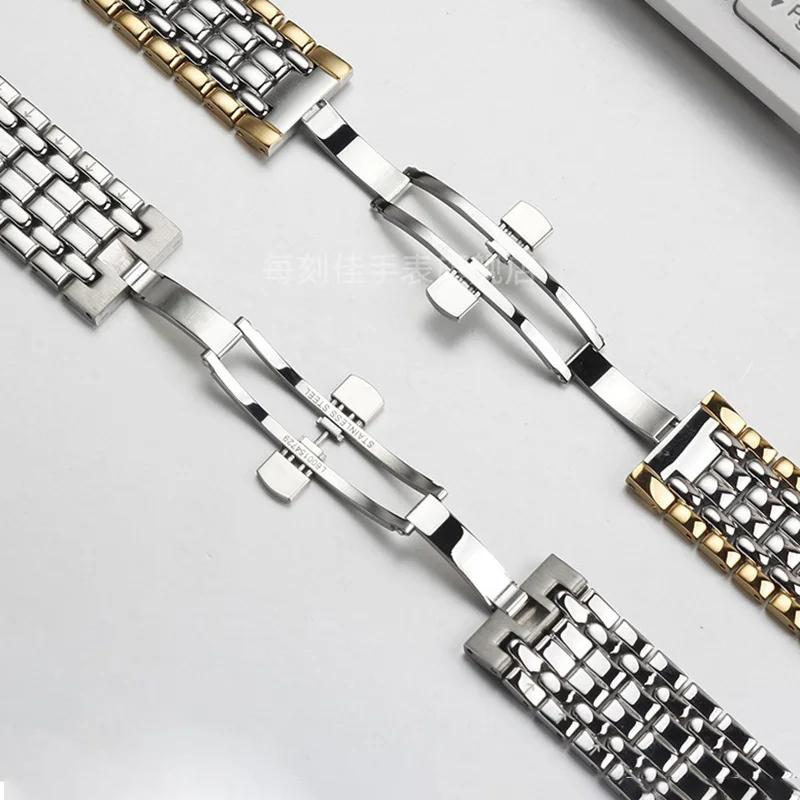Edelstahlarmband für Longines prächtiges Uhrenarmband L4.921/L4.805 Metall-Uhrenarmband Herren Präzisions-Armband 18 20mm
