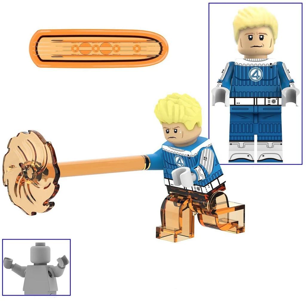 Hero Building Blocks Minifigures Four Heroes Assembled Children's Toys