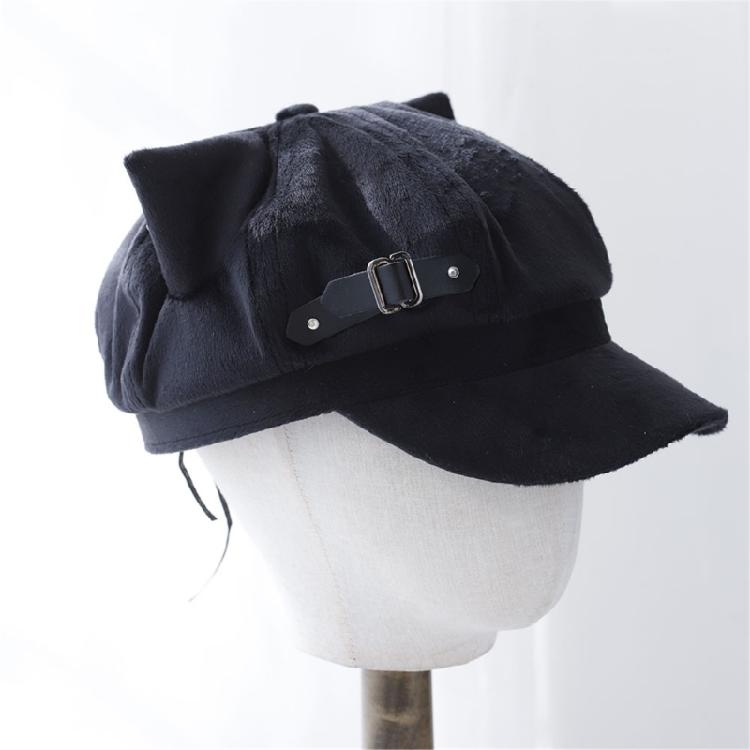Novelty Stylish Cabbie Hat for Men Women Hat Dark Vintage Cabbie Caps Unisex Headwear Autumn Winter Hat for Daily Wear