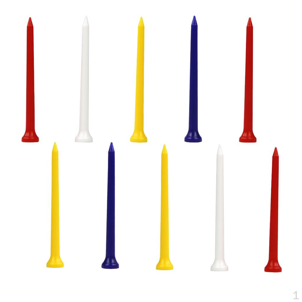 Golf Professional Tees Pack of 10 Assorted Colors 54/70/83mm