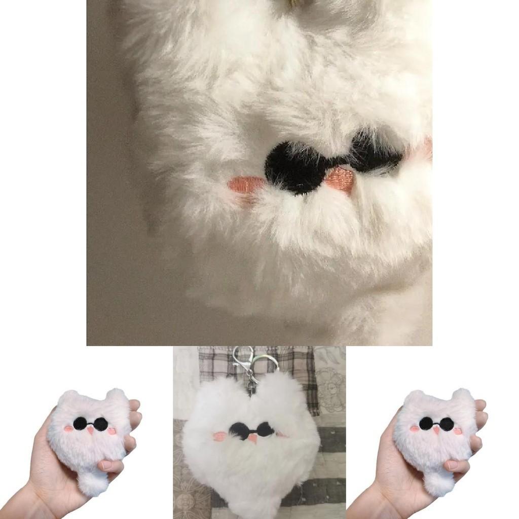 Cute Cat Plush Toy Keychain For Gifts And Decor Adorable Stuffed Animal With Embroidered Features