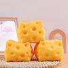 Giant Cube Cheese Squeeze Toy Simulation Extra Large Size Cheese Fidget Toy Slow Rebound Shapeable Venting Ball for Adult Gifts