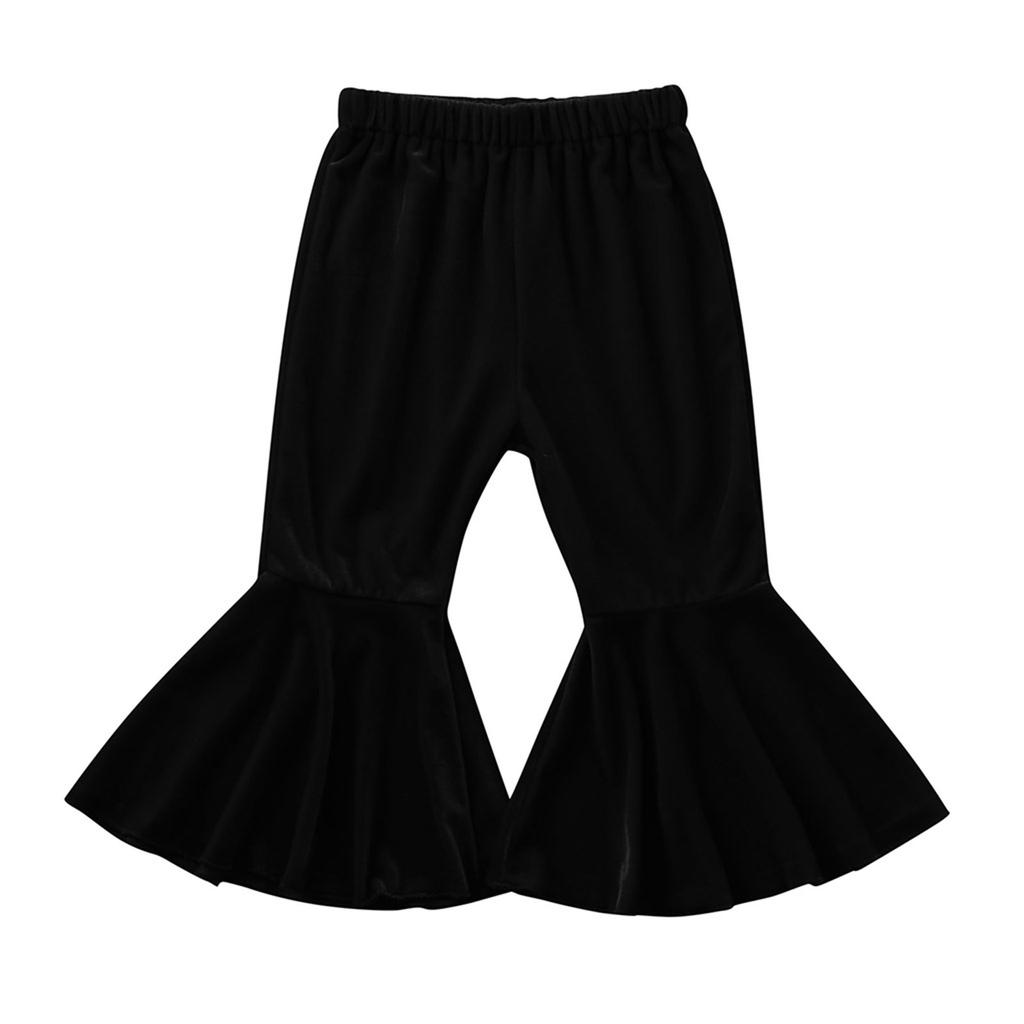 Kleinkind Baby Kinder Mädchen Solide Flare Hose Hosen Casual Kleidung