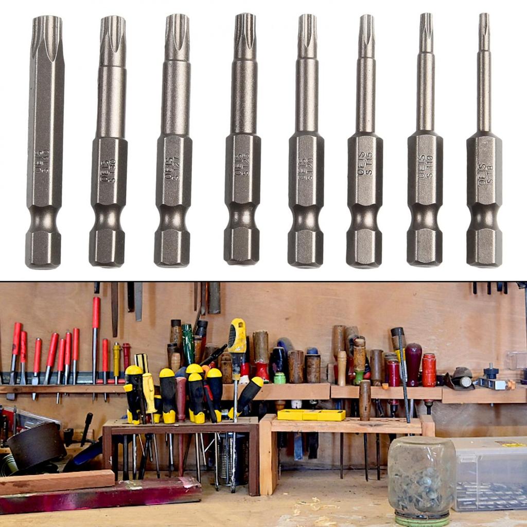 50mm Magnetisches Fünfstern Torx Schraubendreher Bit Set T8T40 Für Präzisionsarbeiten