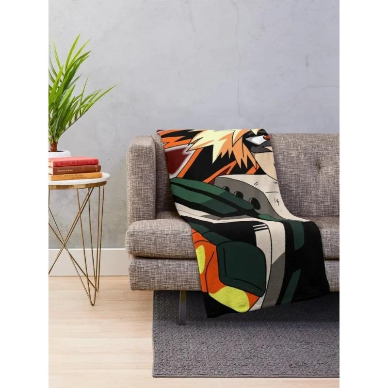 Katsuki Bakugou Throw Blanket Sofa Bed Blankets Sofas Of Decoration Blankets
