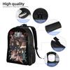 Demon Slayered Backpack Anime Characters Boy Polyester University Backpacks Print Streetwear School Bags Rucksack