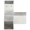 vidaXL Y Shaped Post Connector Galvanized Metal 81 X 81 Mm