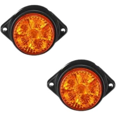 APSMOTIV 2 szt. Lampki obrysowe LED 12V LED Ciężarówka Przyczepa Światło Bursztynowe Przednie Tylne LED Boczne kurczaczki do naczepy freightliner cargo Uniwersalne dopasowanie
