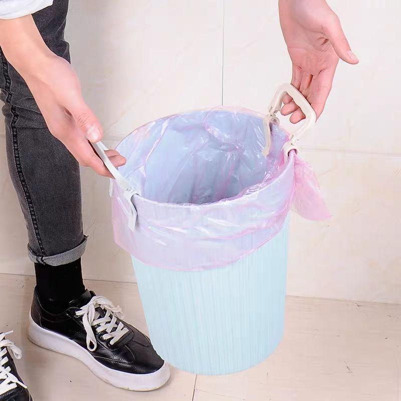 Anti-slip Trash Bag Clips: Creative Bin Edge Fasteners for Secure Bag Holding