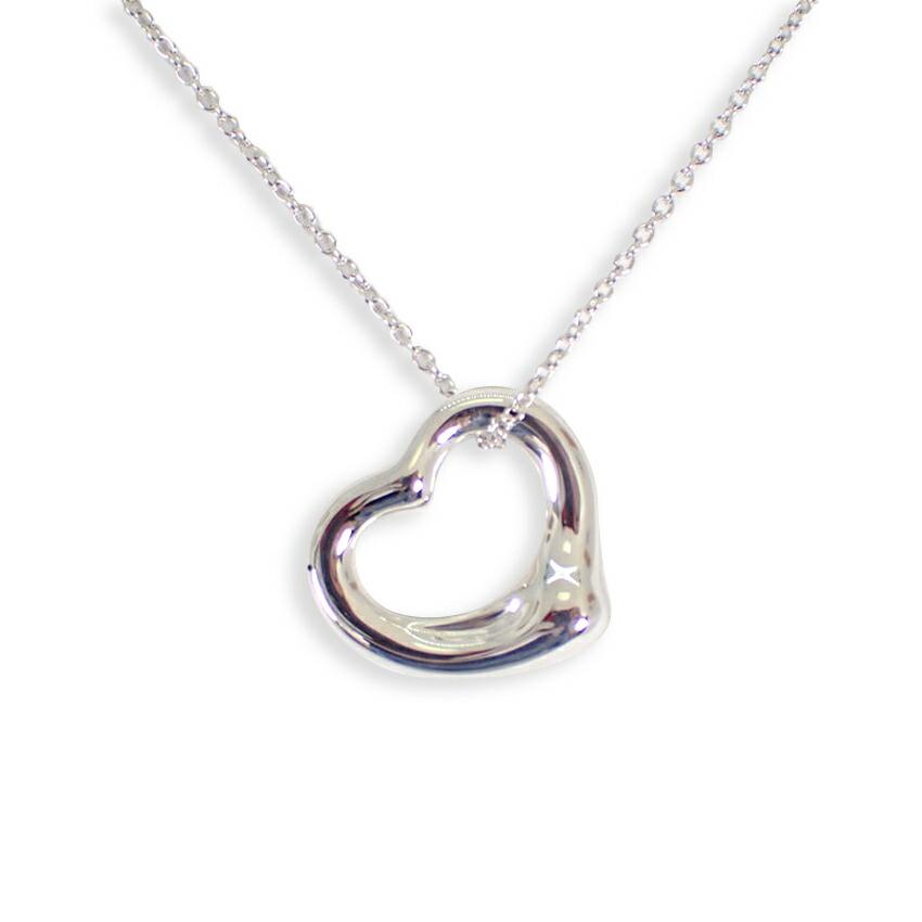 

[Б/у] TIFFANY/Tiffany 925 Open Heart Подвеска/ожерелье [g342-34]