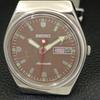 VINTAGE SEIKO AUTOMATIC 6309A JAPAN MENS BROWN COLOR DIAL WATCH A700471-5