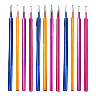 12 Pcs Gel Ink Pen Refills Colorful Gel Pen Refills Erasable Pen Refills Office and School Supplies for Journal Writing