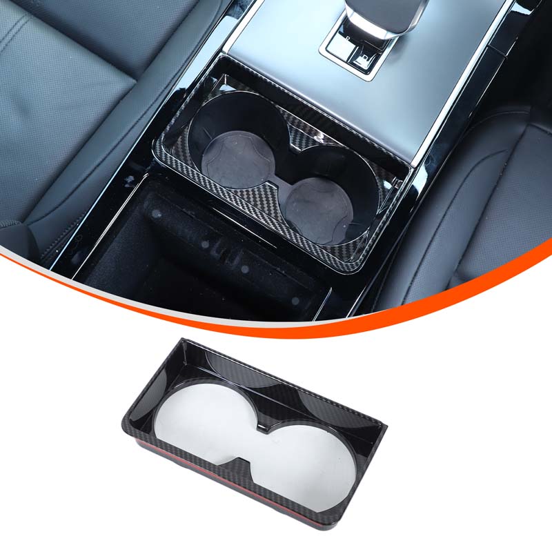 Bil Mittkonsol Vattenmuggshållare Ram Trim Klistermärken För Land Rover Range Rover VELAR Evoque 2024 2025 Interiörtillbehör