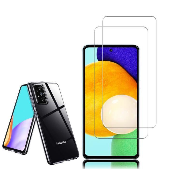 Coque de protection - VCOMP® - Samsung Galaxy A52 - UltraSlim - Transparent - 2x Verre Trempé