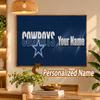 Custom Name Dallas Cowboys 5D Diamond Painting Personalized Full Drill Diamond Art Kit Gift