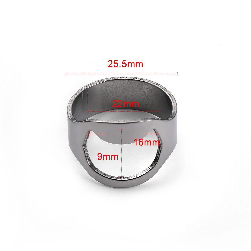 Suprimentos de Bar Únicos Ferramenta de Cozinha de Aço Inoxidável Abridor de Garrafas de Cerveja Abridor de Anel de Dedo Gadgets