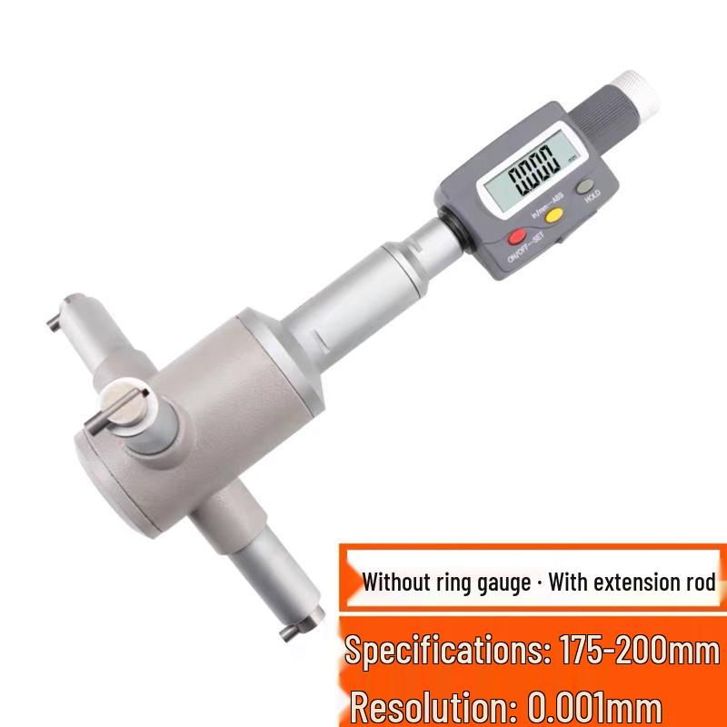 High Precision Three-Point Inside Micrometer, 0.001mm Accuracy for Inner Holes