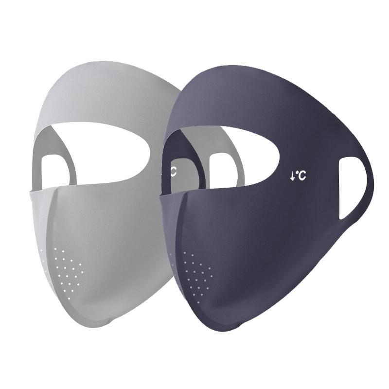 Sunscreen Mask for Women In Summer UV Protection Sunshade Ice Silk Face Mask Facial Face Mask Gini Protective Stereoscopic Mask