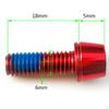 6pcs Bike Stem Bolts Set M6 X 18mm Bright Color High Carbon Steel Disc Brake