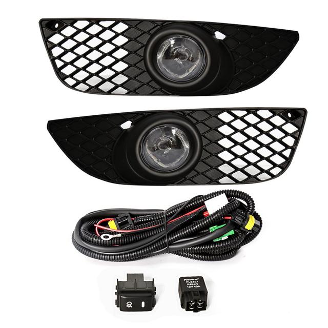 Fog Lights For Mitsubishi Lancer 2008 2009 2010 2011 2012 2013 Fog Lamp Harness Switch Front Driving Bumper Grille Super Bright